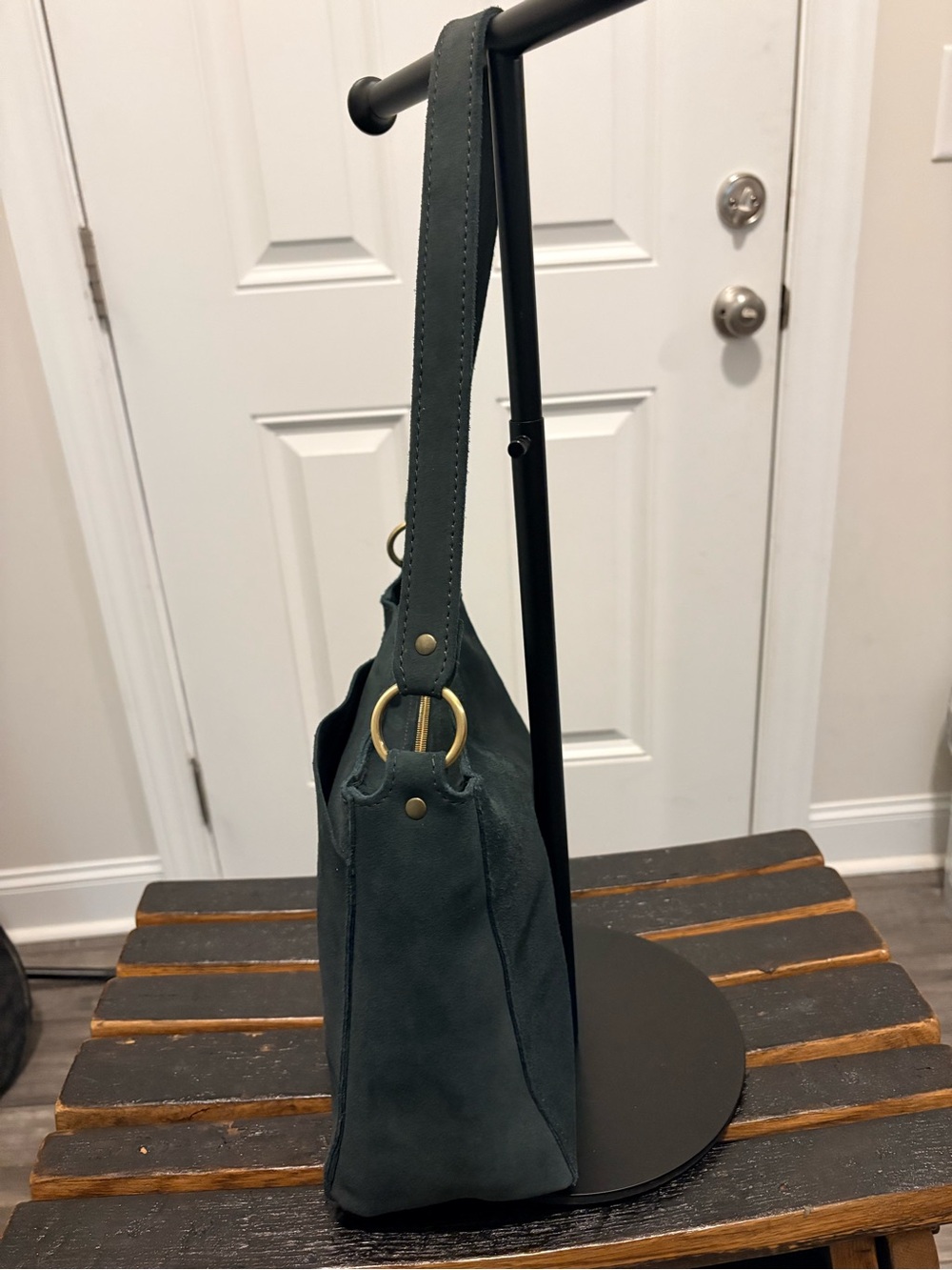 EUC Portland Leather Small Triangle Shoulder Bag - Picture 6 of 9
